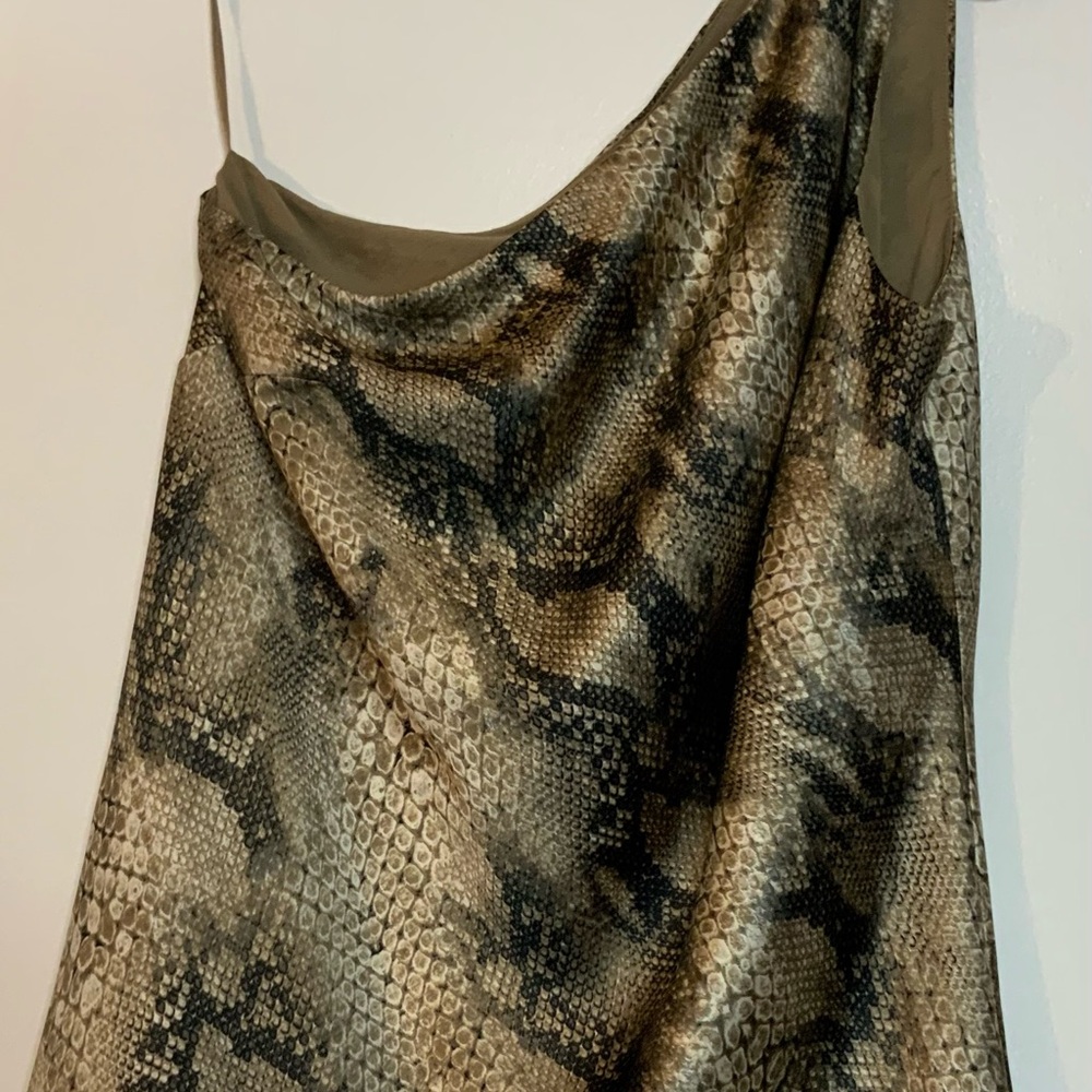 Express Snakeskin Print Dress in Brown and Black - size small - NWT